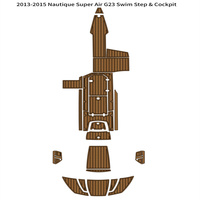 Plateforme de bain et cockpit pour bateau Nautique Super Air G23 2013-2015, revêtement de pont en mousse EVA imitation teck, SeaDek MarineMat Gatorstep auto-adhésif