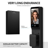 Fabrieksprijs Smart Lock Tuya Wifi Video Call Intercom Functie Digitaal Toetsenbord Elektronisch Deurslot Smartcard Sleutels 6085