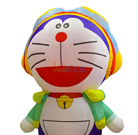 Vente en gros ballon gonflable de décoration d'événements de poupée de dessin animé Doraemon pour la publicité