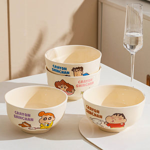 Crayon Shin-chan uma Família Tigela De Cerâmica Pode Ser Colocado No Microondas Tigela De Arroz Dos Desenhos Animados Tigela De Louç<span class=keywords><strong>a</strong></span> De Cerâmica Do Lar Bonito - Product Image 2