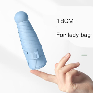 9 Màu Sắc Thông Minh Duy Nhất 5 Gấp Dù Để Che Nắng UV Ô Hình Viên Đạn Nhỏ Phụ Nữ Ô Dù - Product Image 4