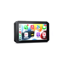 AOOCCI BX Navigation GPS pour moto avec double caméra avant et arrière 1080P, CarPlay sans fil, Android Auto, TPMS, BSD