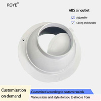 Système d'aération moderne en plastique ABS avec buse sphérique universelle réglable pour ventilation directe de cuisine