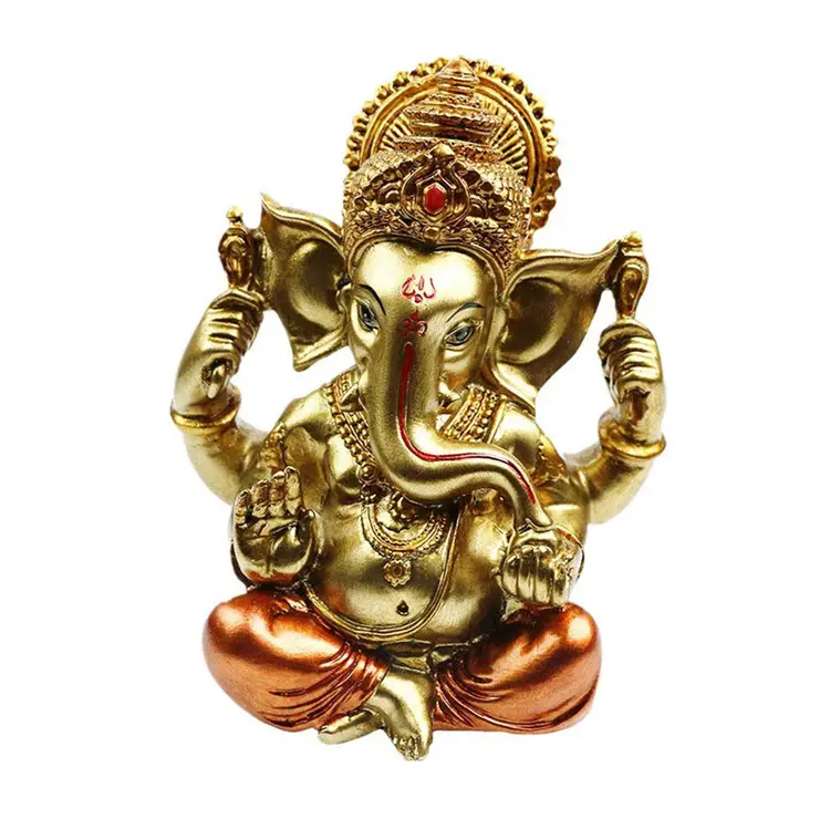 Poliresina/resina indolor deus ganesha idol estátua indiano elefante buda ganesha <span class=keywords><strong>escultura</strong></span>-índia casa pooja diwali decoração