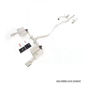 CGW 最新 ホンダ シビック 11代目 (FL系 2021年以降) 用 サウンドエキゾースト マフラーパイピングシステム - Product Image 1