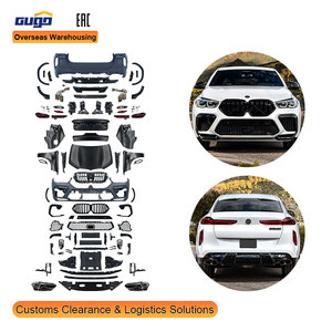GUGO E71 Upgrade Body Kit for 2008 - 2014 BMW X6 <strong>Transformation</strong> to 2020 - 2022 G06 Style Front Air Dam Rear Valance Side BodyKit - Product Image 1
