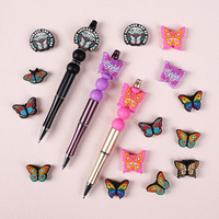 8 Styles de Perles en Silicone Papillon - Accessoires Créatifs pour la Fabrication de Bijoux DIY, Vente en Gros, Modèle Shenzhen
