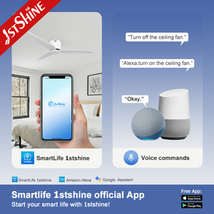 1stshine fabricante <span class=keywords><strong>de</strong></span> ventiladores <span class=keywords><strong>de</strong></span> techo confort viento inteligente remoto ABS montaje empotrado ventilador <span class=keywords><strong>de</strong></span> techo - Product Image 6