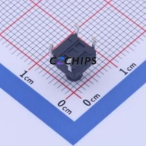 KAN0616-0751C-CL15 Tactile Switch Through hole Component THT,6x6mm Switch Single Pole Single Throw Round Button Through Hole 6mm - Product Image 2