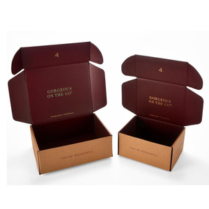 Wholesale Thank You Logo Printed Custom Coffee Mailing Corrugated Shipping Mailer Box