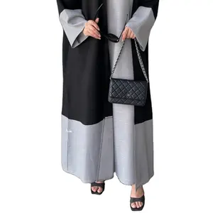 少数民族服装迪拜什锦颜色黑色阿巴亚女性穆斯林服装