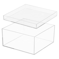 Boîte de présentation de baskets en acrylique optique de qualité supérieure, écosystème de bureau moderne, nano aquarium personnalisé, protégé contre les UV |   pour la stabilité gravitationnelle