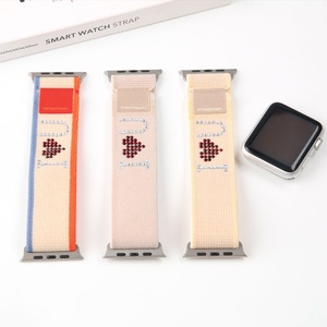 Bracelet de montre en nylon avec fermeture à boucle et strass Upro pour Apple Watch Ultra 2 Série 10 S10, bracelet tressé en nylon Trail Loop - Product Image 4