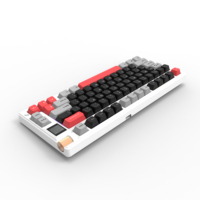 Teclado gaming programable con pantalla inteligente TFT del 75 %, RGB intercambiable en caliente, tres modos de conexión y USB-C