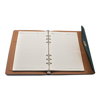 Agenda personnalisé 2027 avec reliure spirale en cuir PU, logo en feuille d'or, tailles A4/A5/A6, journal/agenda imprimé