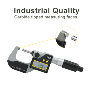 Micrómetro Digital Asimeto IP65 de Acero Inoxidable, Pantalla LCD de 0-25 mm, Precisión de 0.0001 mm, Herramienta de Medición - Product Image 3
