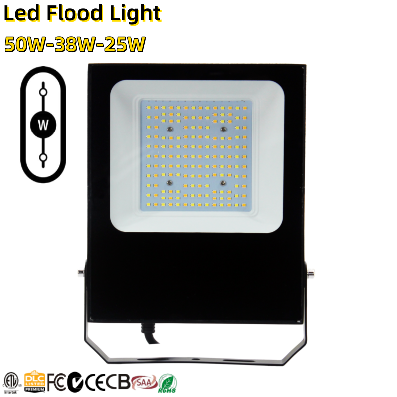 20years Factory Direct CE ETL SAA Approved 7 Years Warranty 20-35-50w Selectable 100-277V Ip66 Led Flood Light Landscape Outdoor