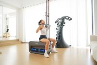Banc de musculation pliable 5-en-1 réglable pour usage domestique, banc de fitness portable et pliable pour l'entraînement de force