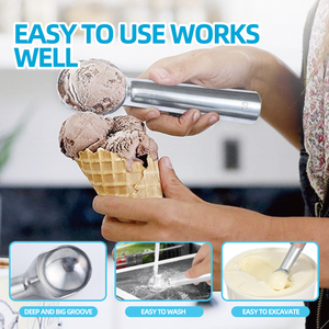 Hot bán Heavy-Duty Hợp kim nhôm <span class=keywords><strong>Ice</strong></span> Cream <span class=keywords><strong>Scoop</strong></span> thân thiện với môi bóng Maker nghiên cứu <span class=keywords><strong>Ice</strong></span> Cream muỗng chất lượng <span class=keywords><strong>Ice</strong></span> Cream công cụ - Product Image 6