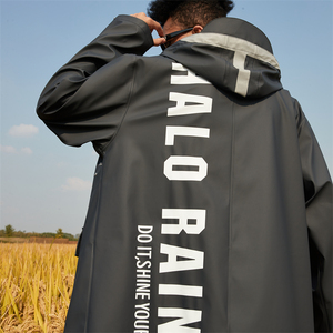 Mode longue à capuche de haute qualité Ywith le grand <span class=keywords><strong>Prient</strong></span> imperméable Trench imperméable manteau de pluie veste pour l'extérieur - Product Image 5
