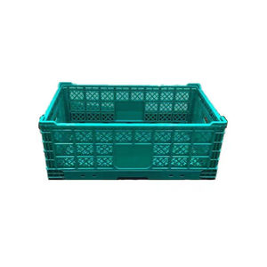 Oem ODM bền gấp trái cây và rau lưu trữ giỏ vuông PP nhựa Crate cho Xếp chồng và hậu cần doanh thu - Product Image 6