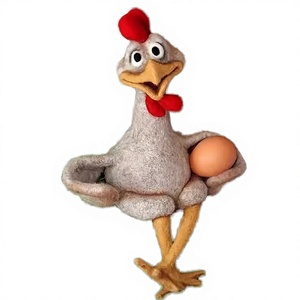 รูปปั้นไก่ตัวตลกสไตล์อาร์ตเดโค ทำจากเรซิ่น สำหรับตกแต่งสวนและบ้าน - Product Image 2