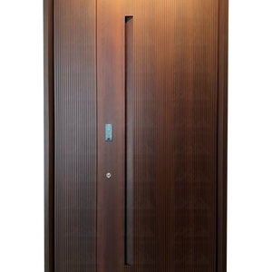 Wayon pintu keamanan Modern kustom, pintu eksterior luar ruangan tahan kelembapan untuk rumah vila pintu Aluminium cor - Product Image 5