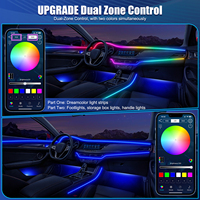 Kit d'éclairage d'ambiance pour voiture Symphony en gros, 6/10/14/18/22 en 1, LED RGB, contrôle par application, bande lumineuse acrylique, lampe d'ambiance