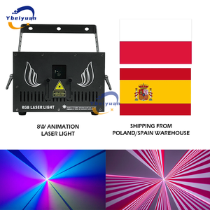 Projecteur d'animation RVB 8W pleine couleur avec application mobile, contrôle ILDA et DMX512 pour fêtes, mariages, bars, Noël - Product Image 3