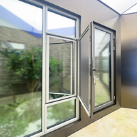 Ventanas Plegables de Aluminio de Perfil Estrecho y Gran Tamaño para Apartamentos y Villas