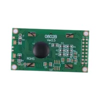 Module d'affichage LCD interactif intelligent 8x2 caractères avec rétroéclairage LED, alimentation 3.3V/5V, accessoire en plastique 0802B