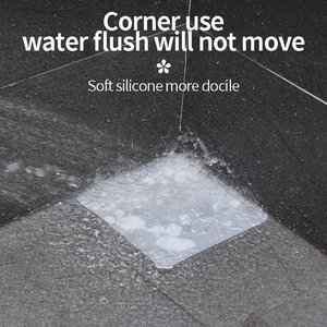 Eco Anti-odore quadrato fogna copertura della guarnizione del pavimento in silicone tappetino di drenaggio copertura dello scarico del pavimento del bagno - Product Image 4