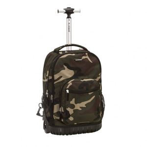 BSCI Travel rolling <b>backpack</b> with a large capacity and <b>wheels</b> for carry-on luggage and suitcases - Product Image 4