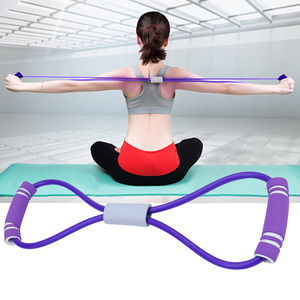 Dụng Cụ Giãn Nở Ngực Pilates Chống Trượt 8 Hình Dây Tập Thể Dục Kháng Lực Bằng Cao Su Kéo Lên - Product Image 3