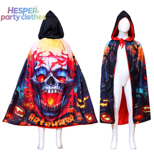 Capa Infantil HESPER para Halloween, Nueva Capa de Satén con Estampado de Personajes Animales Medievales para Disfraces de Carnaval - Product Image 3