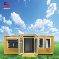 Kit de maison préfabriquée pliable en conteneur modulaire portable de 40 pieds ou 20 pieds avec 2 chambres à coucher
