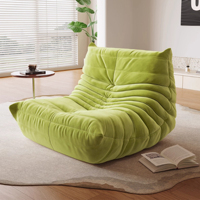 Fauteuil de sol moderne et confortable, chaise longue individuelle rembourrée, chaise d'appoint pour salon et chambre à coucher