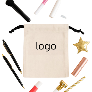 Pochette en velours rose pâle de luxe pour bijoux, sacs en velours personnalisés avec cordon de serrage, sacs cadeaux anti-poussière, emballage cosmétique - Product Image 1