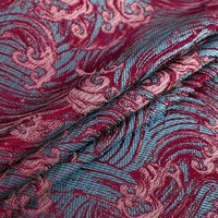 haute densité nylon ondulé brocart jacquard tissu de luxe bricolage tissu échantillon gratuit soie jacquard brocart tissu