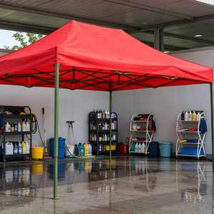 Tente pliante verte 3x4,5m avec cadre, imperméable, protection UV, pour cueillette de fruits, marché agricole, abri de stand - Product Image 1