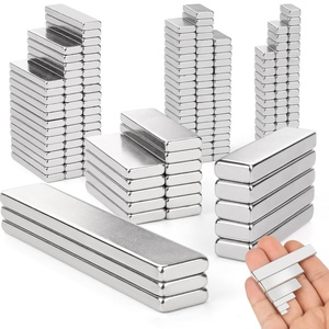 Aimants en néodyme rectangulaires longs <span class=keywords><strong>et</strong></span> plats à haute résistance à la compression avec revêtement en nickel - Product Image 1