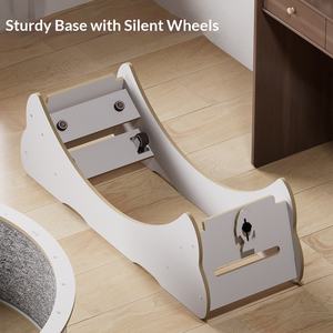 Roue d'exercice pour chat, <span class=keywords><strong>tapis</strong></span> roulant pour chat, multicolores, silencieux, en bois massif, grand modèle, disponible en bois à haute teneur en fibres ou en bois - Product Image 3