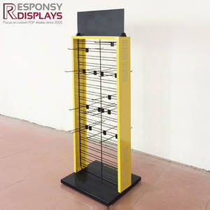 Estante de exhibición de calcetines con soporte de metal para suelo desmontable y extraíble personalizado - Product Image 5