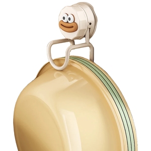 1/2pcs Suction Cups Wash Basin Holder Hook Vacuum Washbasin Storage Rack Kitchen Bathroom Wall Basin Storage Shelf Accessories - Product Image 1