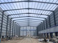 Poulailler préfabriqué en structure acier pour ferme, avec cage à poules pondeuses et système de collecte automatique des œufs