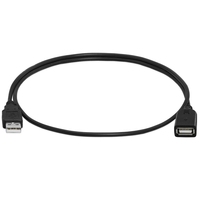 Câble d'extension USB 2.0 haute vitesse-cordon d'extension USB Flexible-câble adaptateur mâle à femelle-3 pieds noir