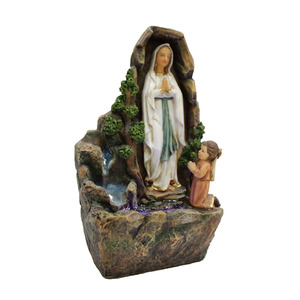 <span class=keywords><strong>Fontaine</strong></span> d'intérieur personnalisée en polyrésine, <span class=keywords><strong>fontaine</strong></span> religieuse catholique en résine, crèche de la Vierge <span class=keywords><strong>Marie</strong></span> avec lumières LED - Product Image 5