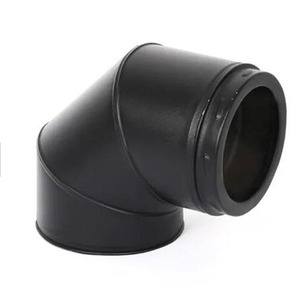 Capuchon de <span class=keywords><strong>cheminée</strong></span> rond noir, protection contre la pluie et le vent, <span class=keywords><strong>pour</strong></span> système de <span class=keywords><strong>cheminée</strong></span> à double paroi - Product Image 2
