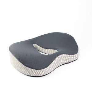 Coussin de siège en mousse à mémoire de forme Meibuttocks en forme de U, gris foncé et noir, pour soutien lombaire de chaise - Product Image 4