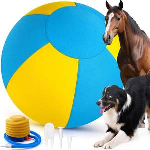 Pelota Interactiva para Perros, Ovejas y Caballos, de Tela Oxford, Inflable, Auto-lanzable, para Entrenamiento, Ejercicio y Pastoreo de Mascotas - Product Image 1
